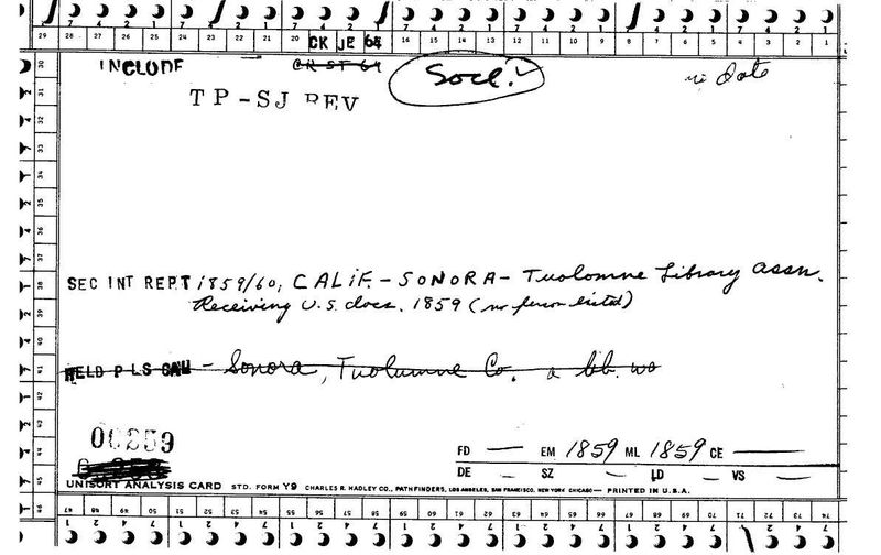Tuolomne Library Assoc.