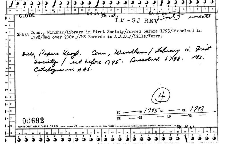 Library in First Society