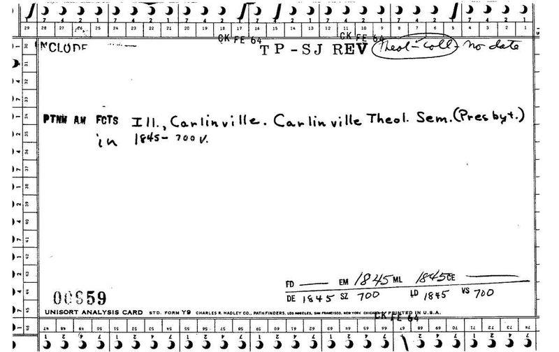 Carlinville Theological Seminary