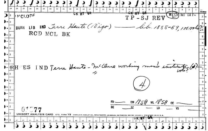 McClure Working Men's Institute