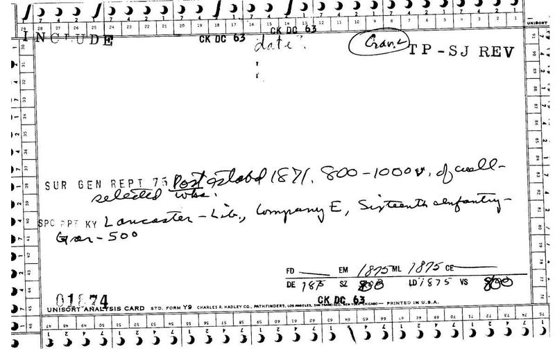Company E, Sixteenth Infantry Library
