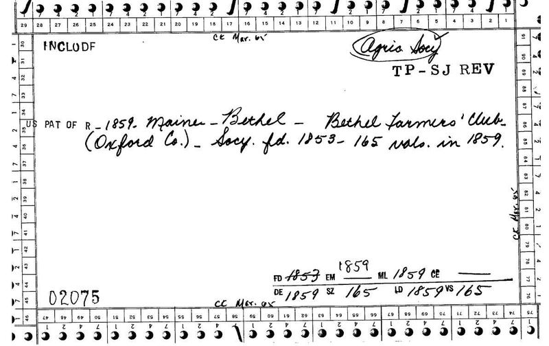 Bethel Farmers' Club