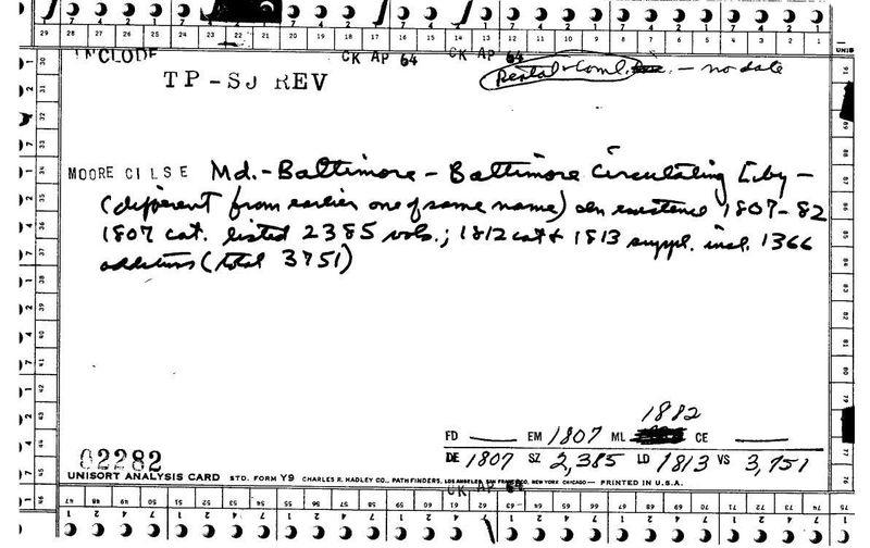 Baltimore Circulating Library