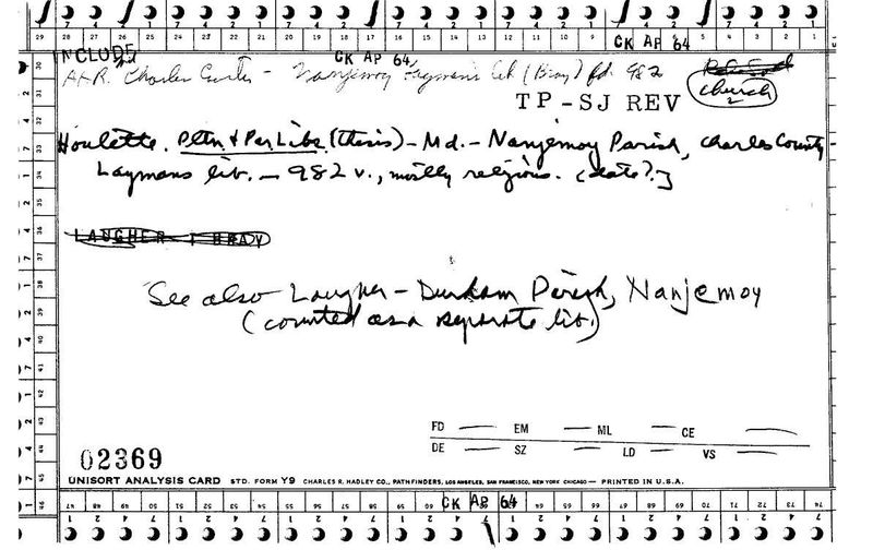 Layman's Library - Nanjemoy Parish