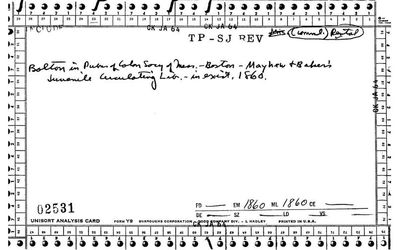 Mayhew and Baker's Juvenile Circulating Library