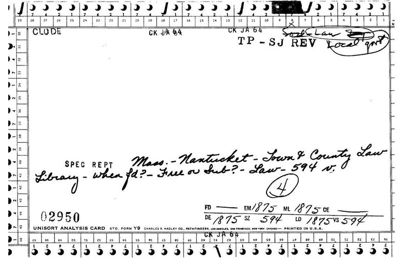 Town and County Law Library