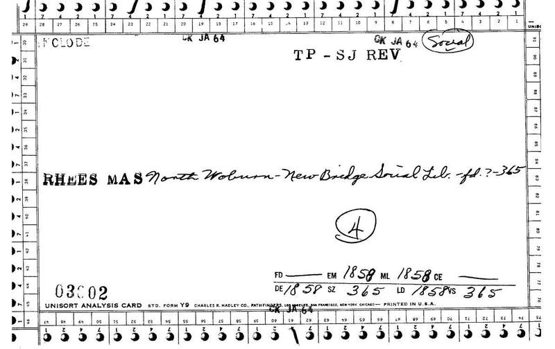 New Bridge Social Library