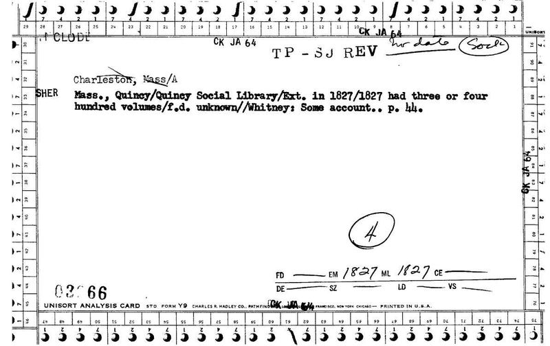 Quincy Social Library