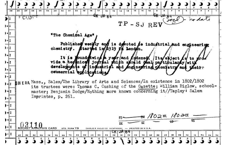 The Library of Arts and Sciences