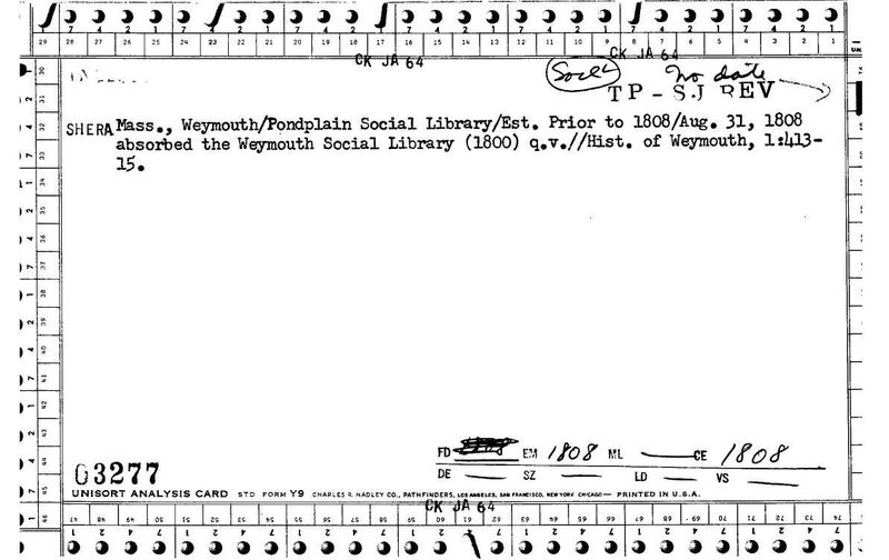 Pondplain Social Library