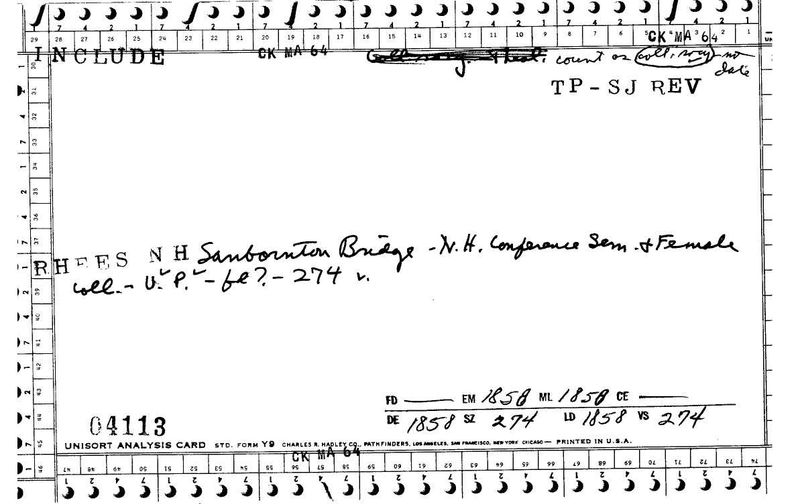 N.H. Conference Sem. and Female College