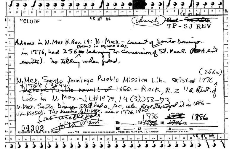 Santo Domingo Pueblo Mission Library