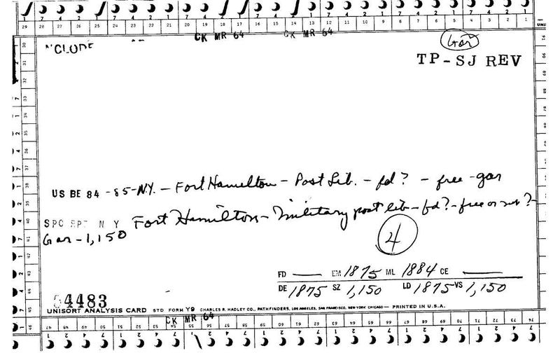 Fort Hamilton Military Post Library