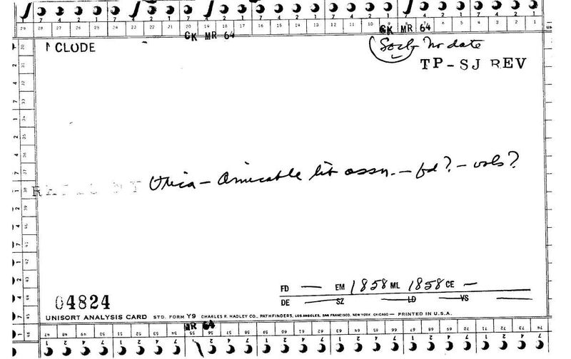 Amicable Library Assoc.