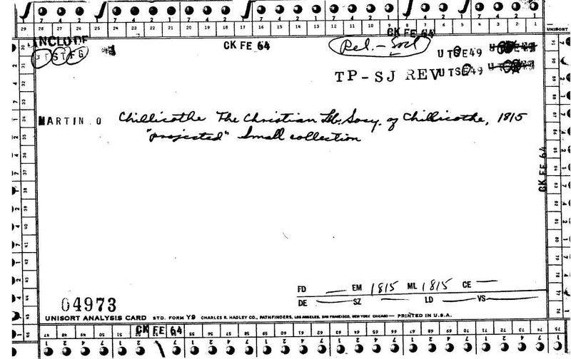 The Christian Library Society of Chillicothe