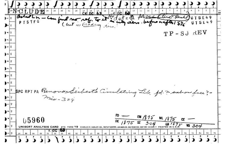 Seibert's Circulating Library