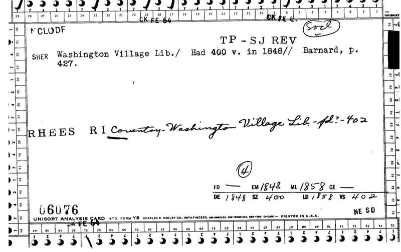 Washington Village Library