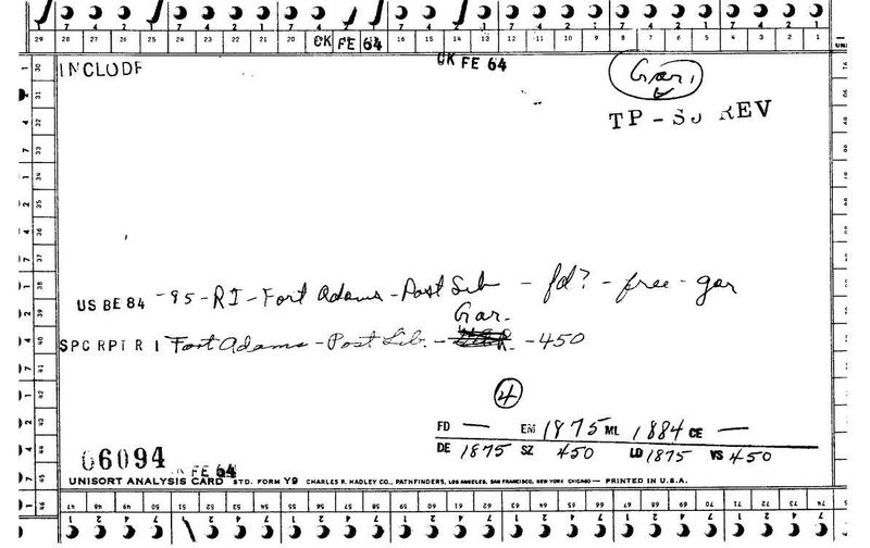 Fort Adams Post Library