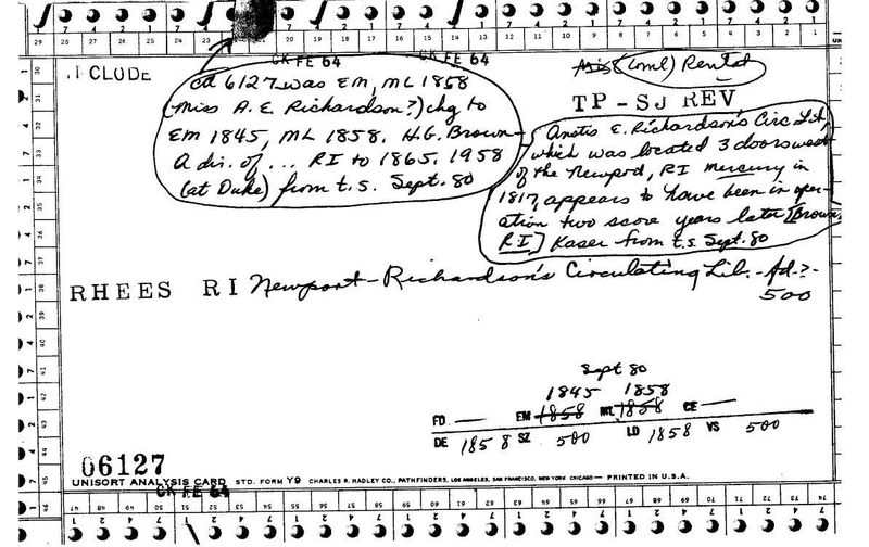 Richardson's Circulating Library