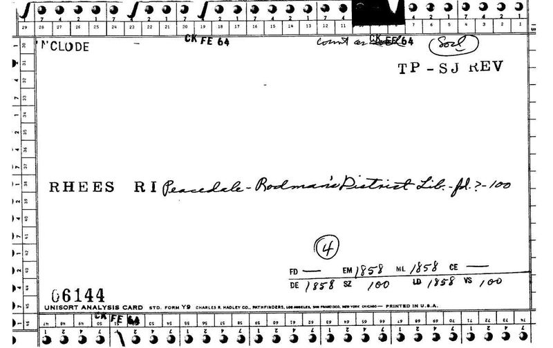 Rodman's District Library