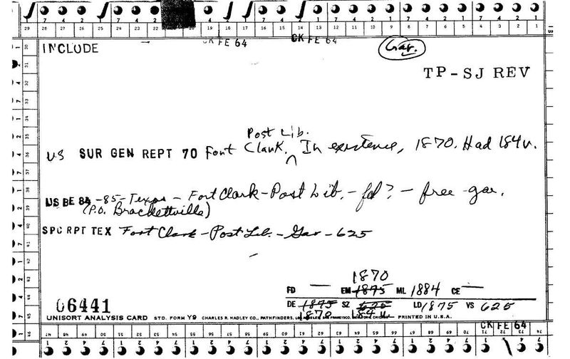 Fort Clark Post Library