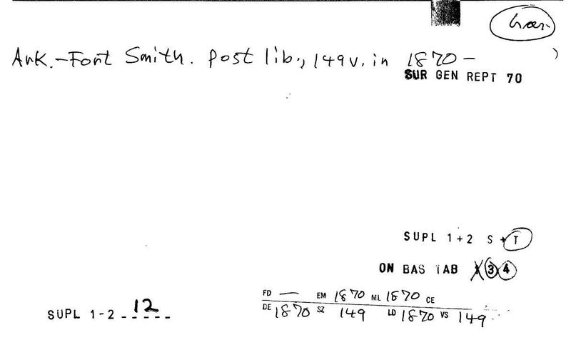 Fort Smith Post Library