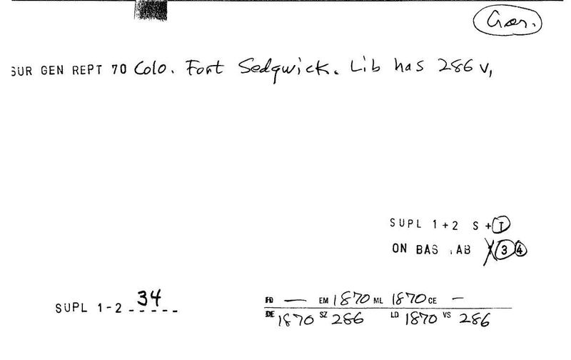 Fort Sedgwick Library