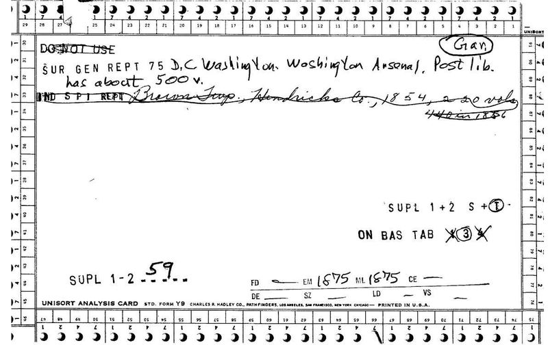 Washington Arsenal Post Library