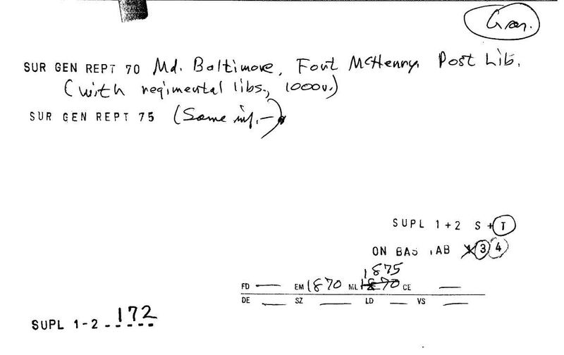 Fort McHenry Post Library