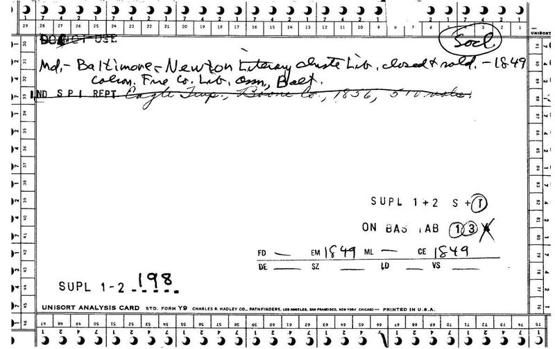 Newton Literary Institute Library