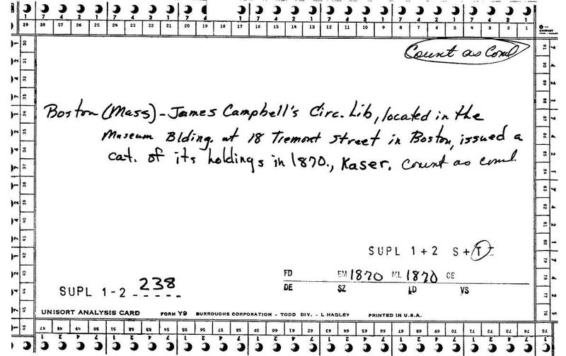 James Campbell's Circulating Library