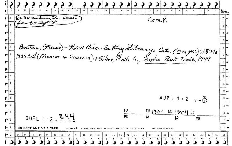 New Circulating Library