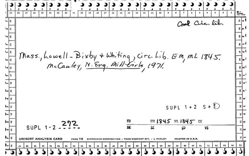 Bixby and Whiting Circulating Library
