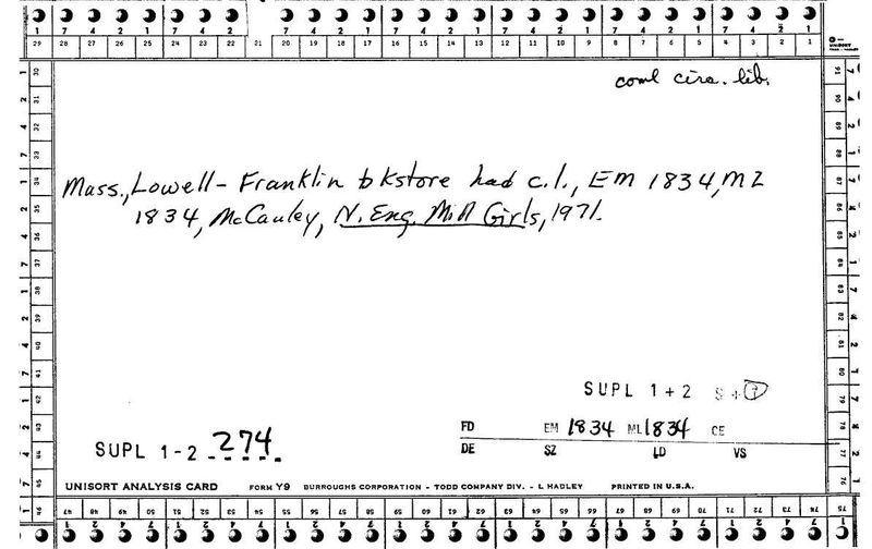 Franklin and Kstore? Circulating Library