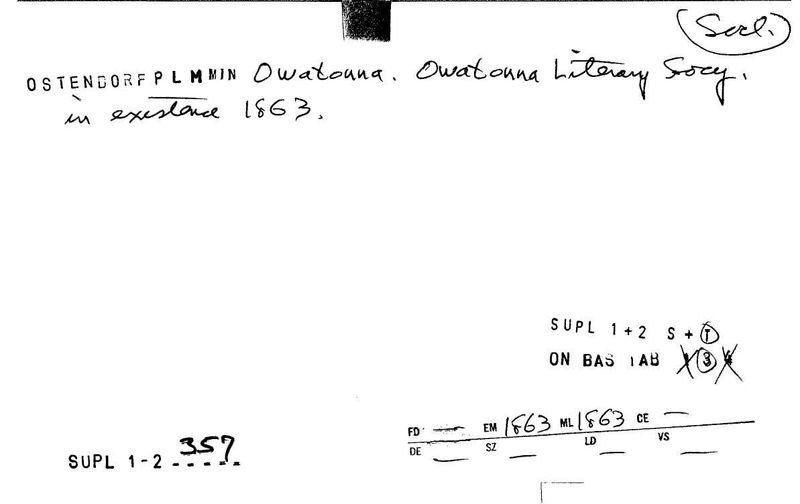 Owatonna Literary Society
