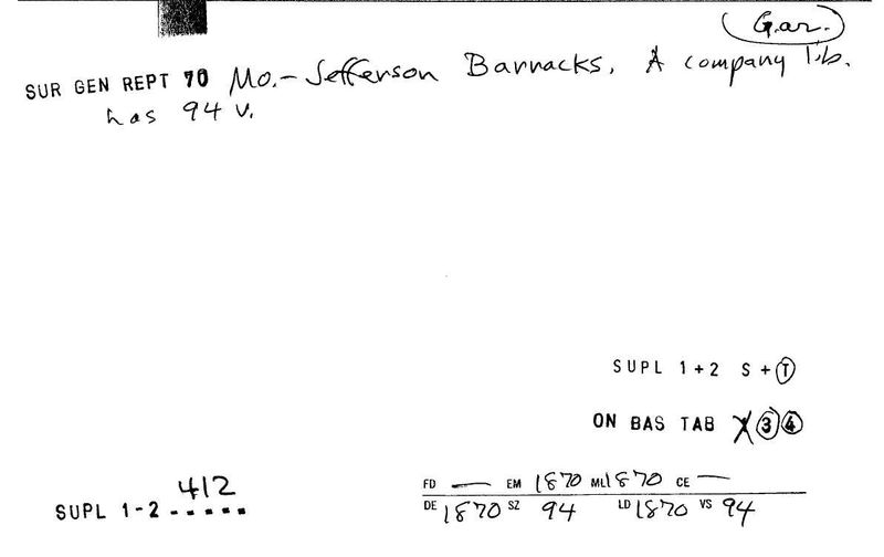 Jefferson Barracks Company Library