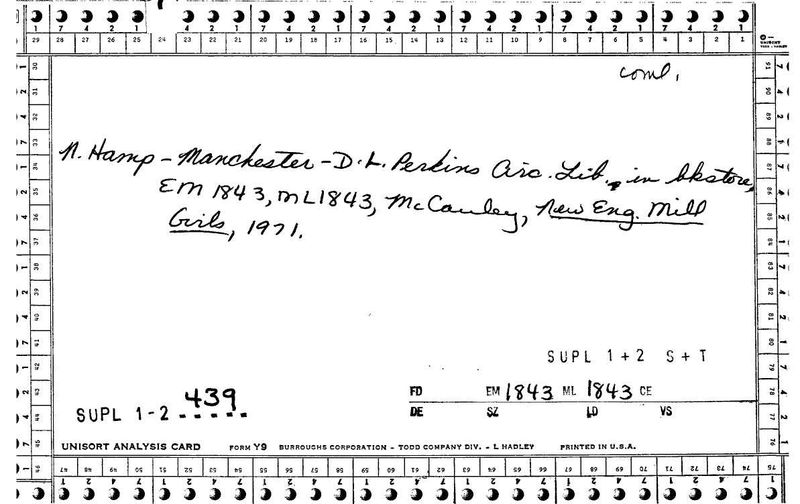 D.L. Perkins Circulating Library