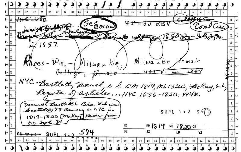 Samuel Bartlett Circulating Library