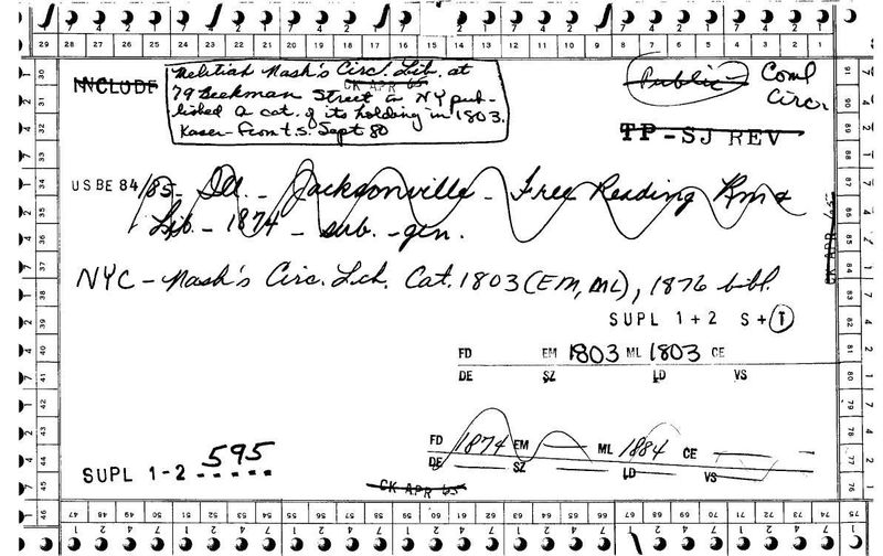 Nash's Circulating Library