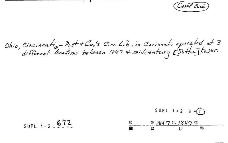 Post and Co's Circulating Library