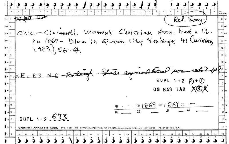 Women's Christian Assoc.
