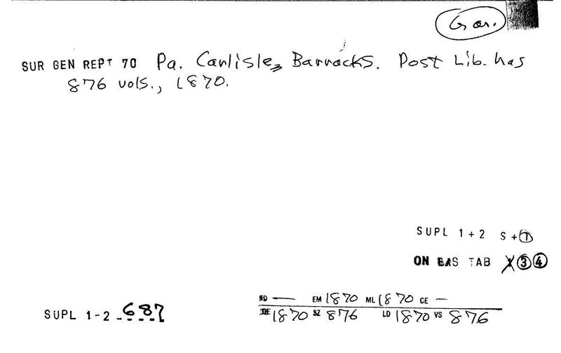 Carlisle Barracks Post Library