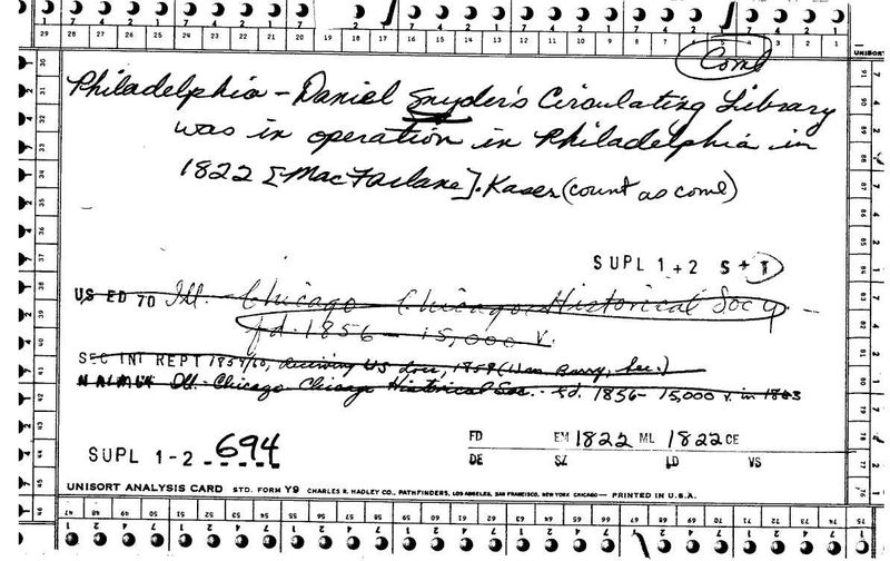Daniel Snyder's Circulating Library