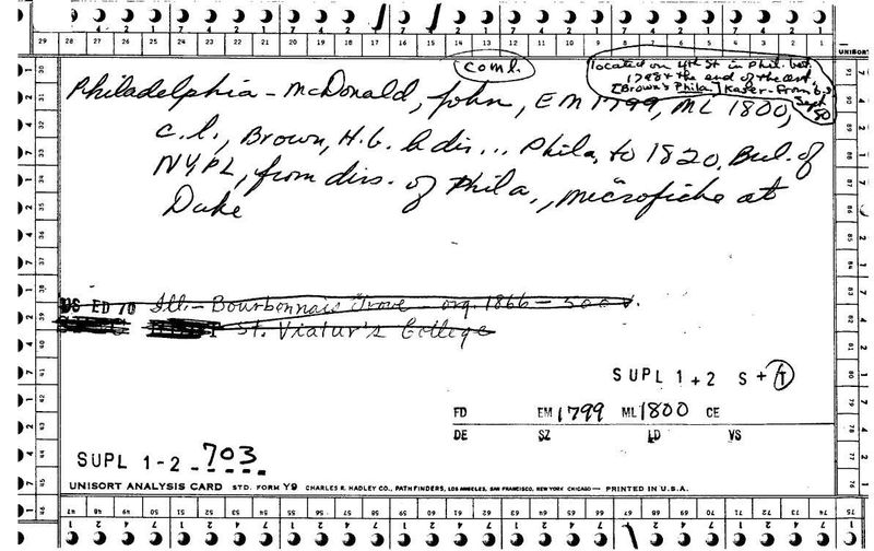 John McDonald Circulating Library