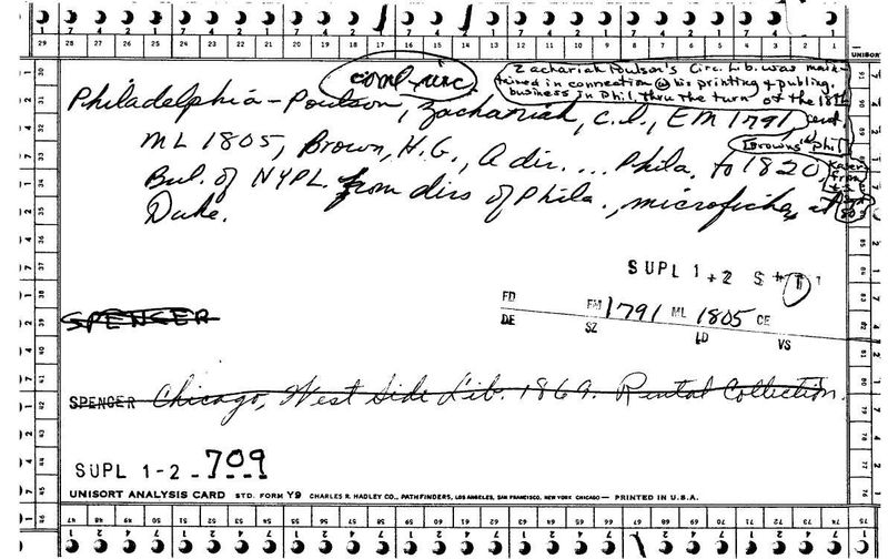 Zachariah Poulson's Circulating Library