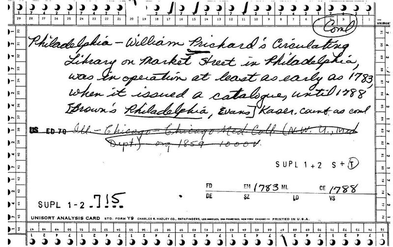 William Prichard's Circulating Library