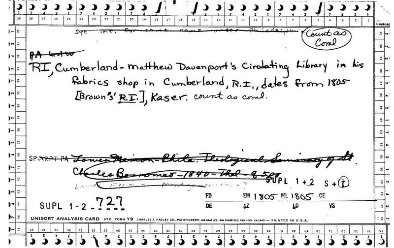 Matthew Davenport's Circulating Library