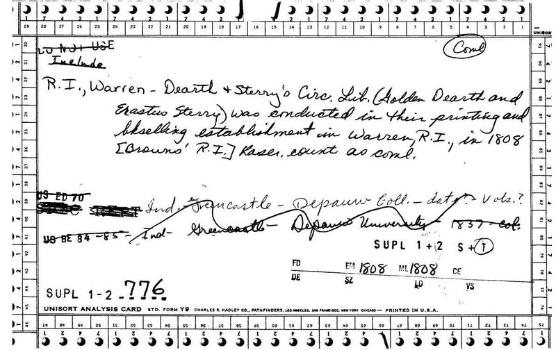 Dearth and Sterry's Circulating Library