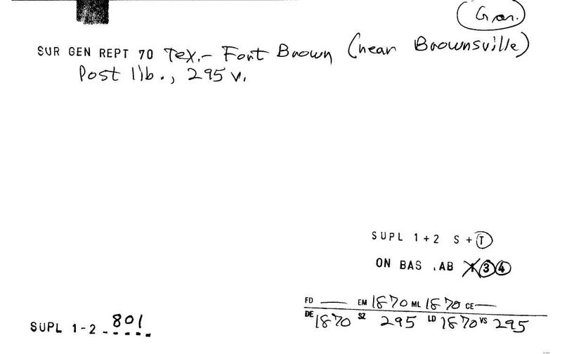 Fort Brown Post Library