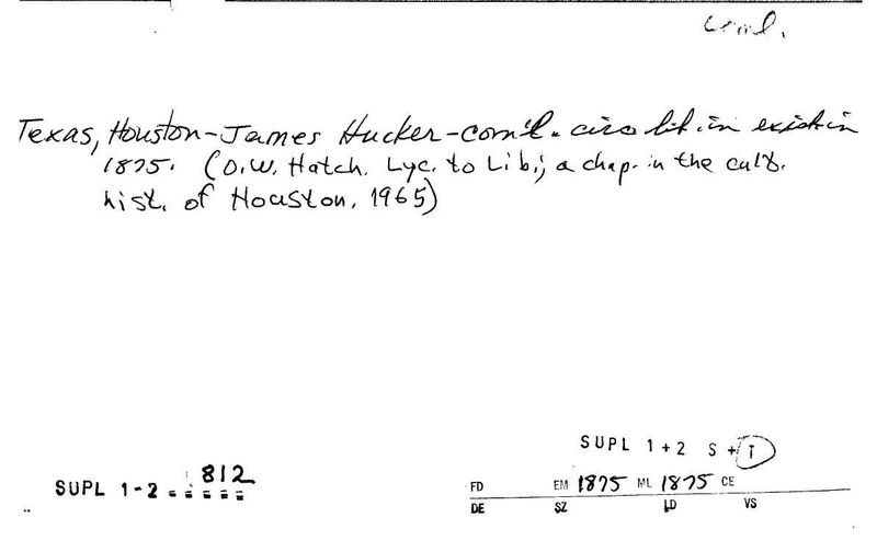 James Hucker Circulating Library